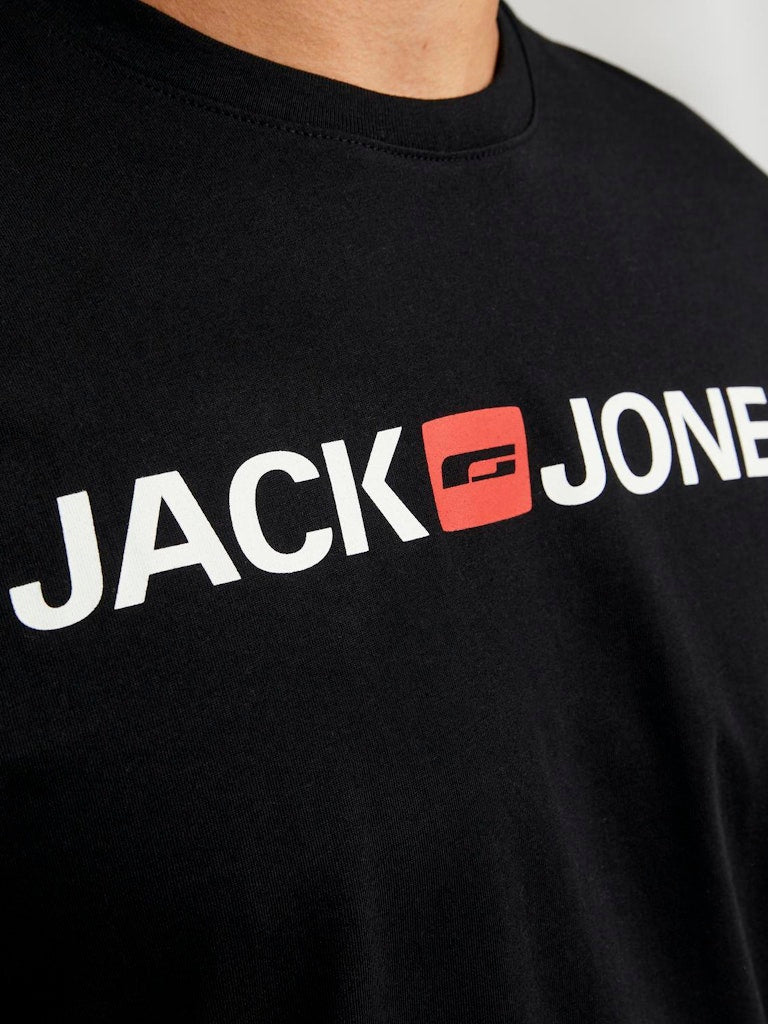 Jack & Jones Jjecorp Old Logo Tee Ss O-Neck  Noos 12137126 Black