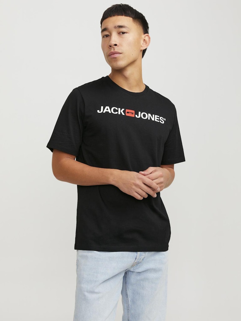 Jack & Jones Jjecorp Old Logo Tee Ss O-Neck  Noos 12137126 Black