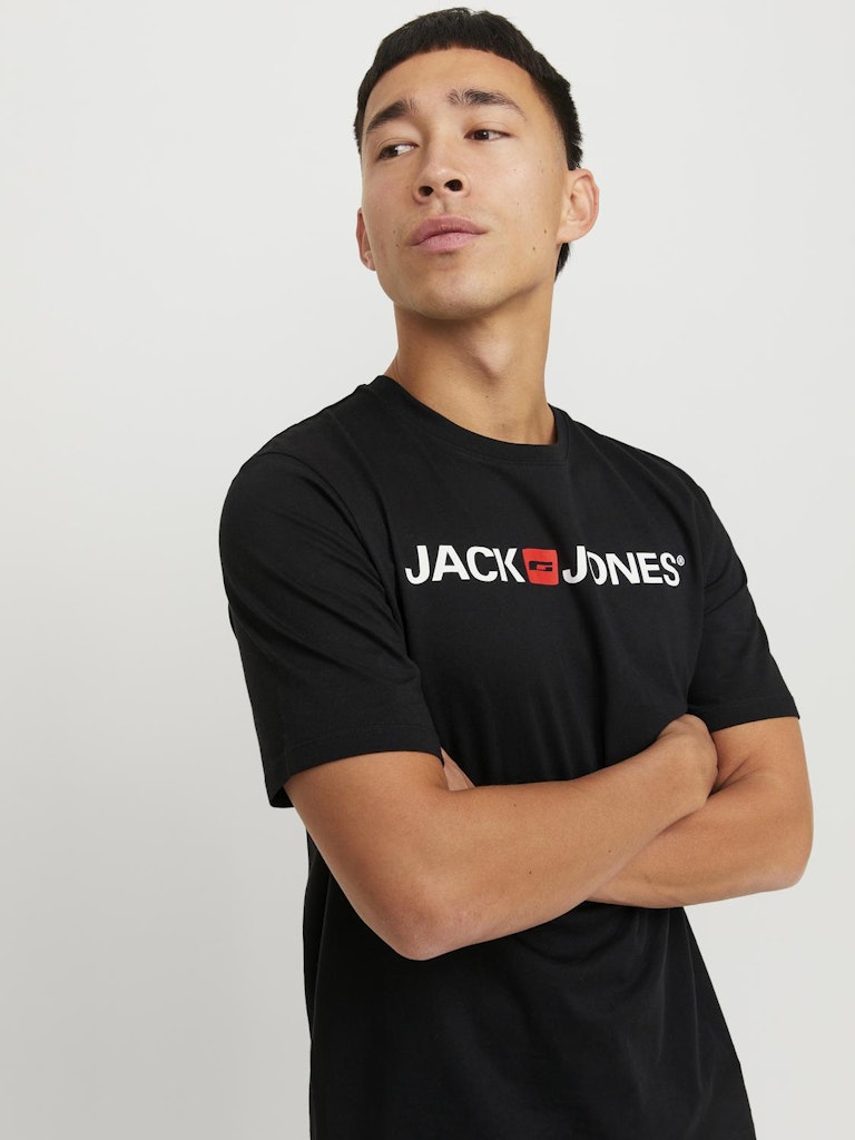 Jack & Jones Jjecorp Old Logo Tee Ss O-Neck  Noos 12137126 Black