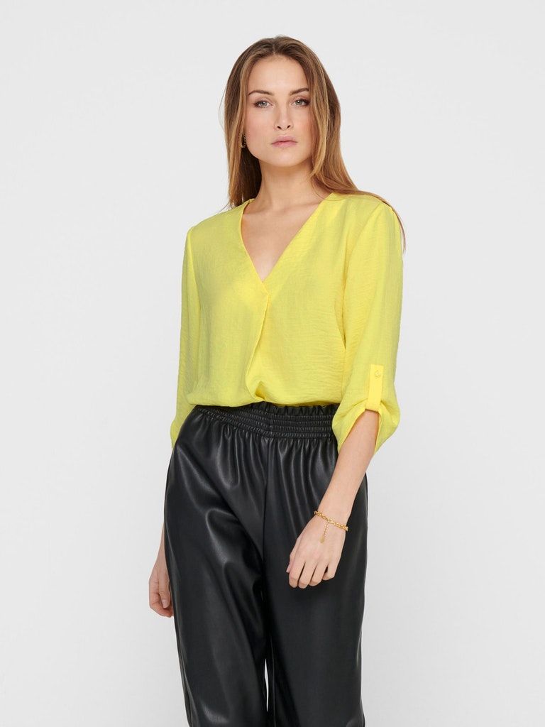 Jdydivya 3/4 Top Wvn Noos Yellow Cream