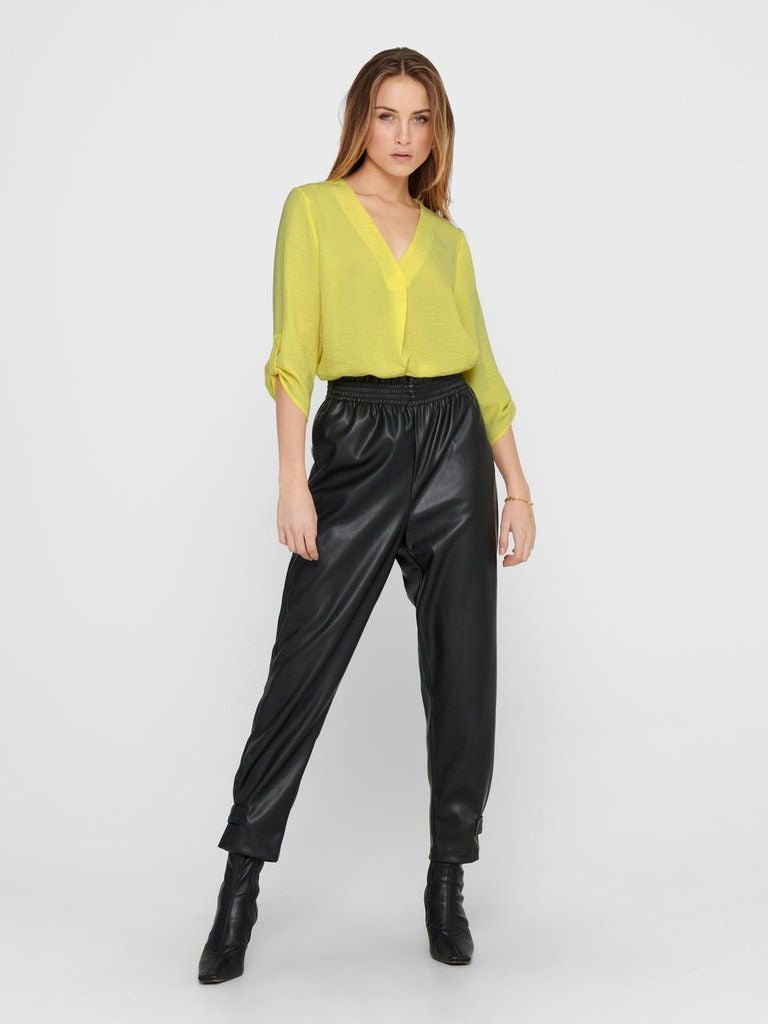 Jdydivya 3/4 Top Wvn Noos Yellow Cream