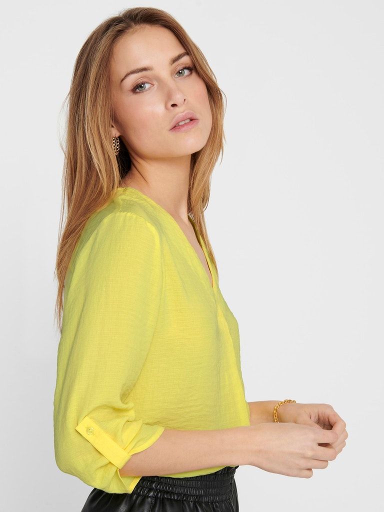 Jdydivya 3/4 Top Wvn Noos Yellow Cream
