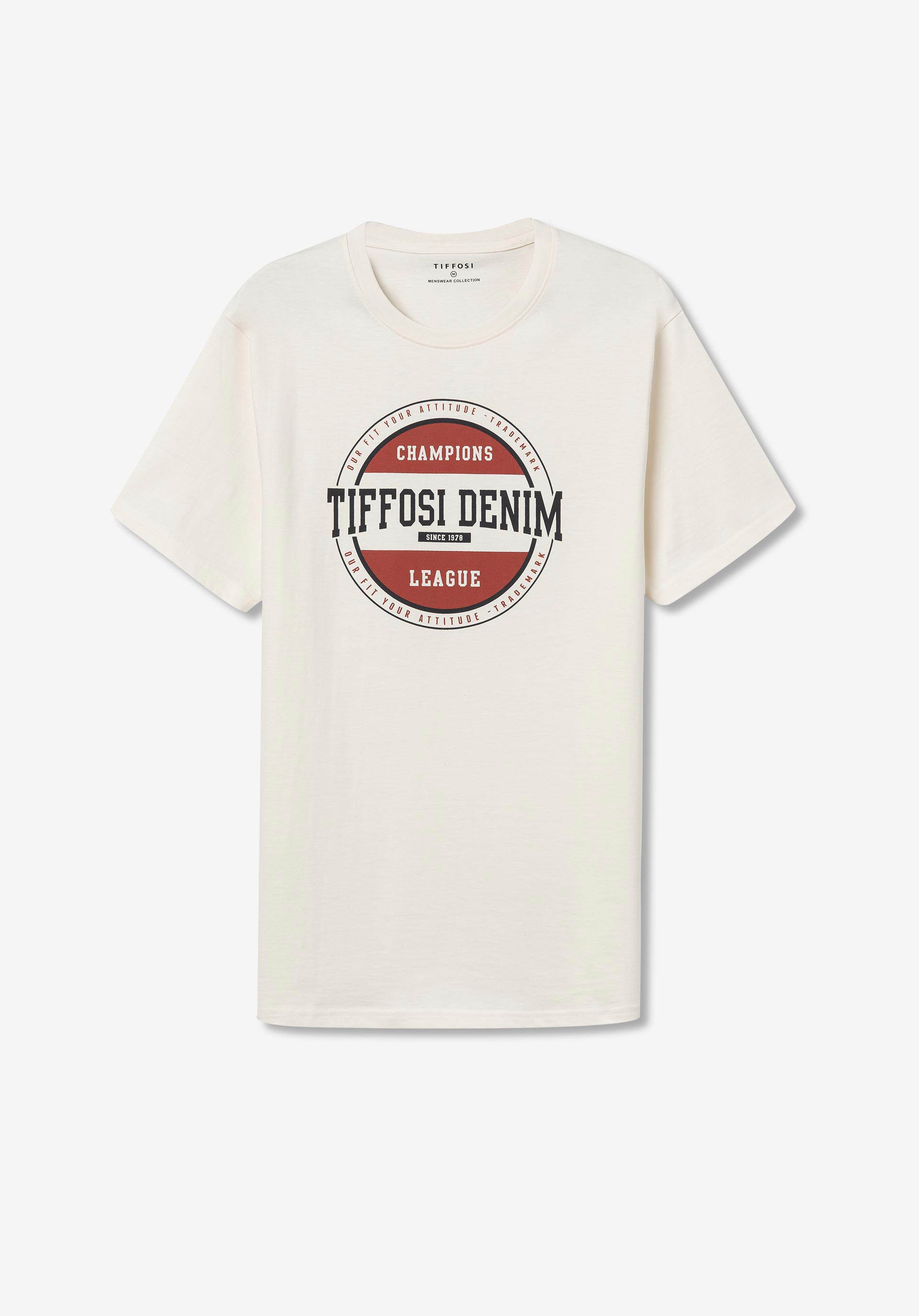 Camisetas Tiffosi Bodhi 10056192 101 Beige Claro
