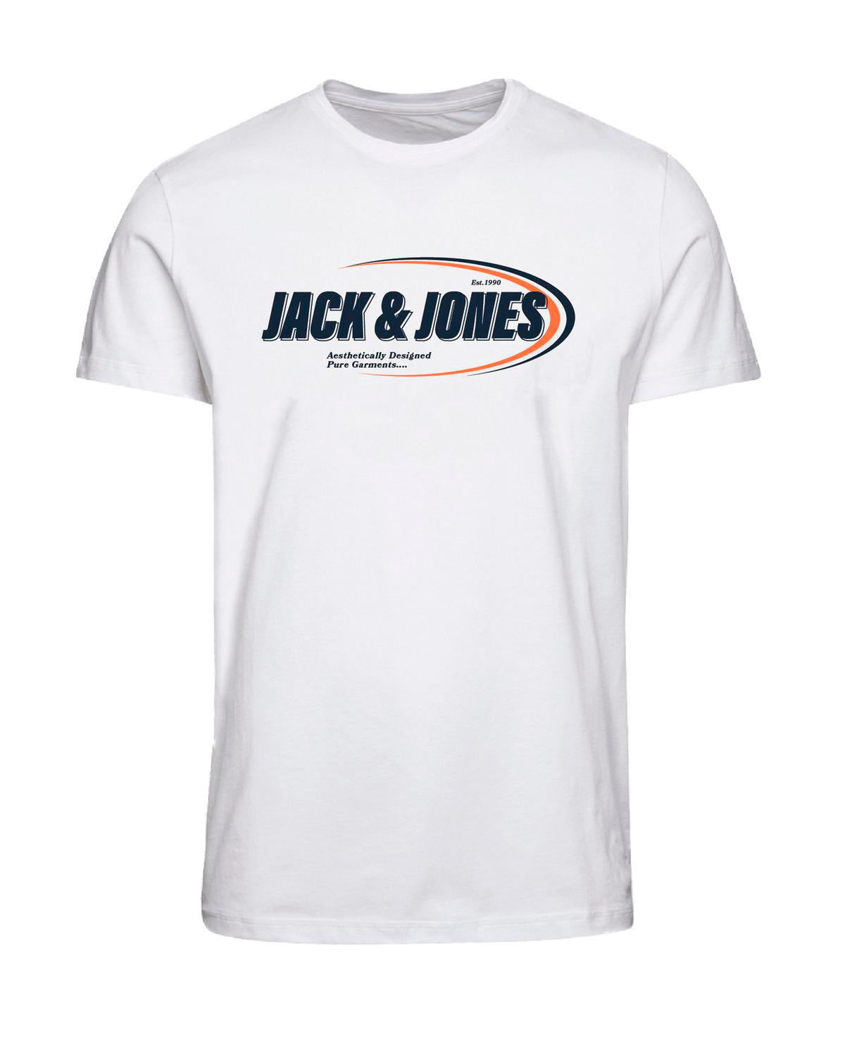 Jcoray Branding Tee Ss Crew Neck Fst White Jack & Jones 12267380White