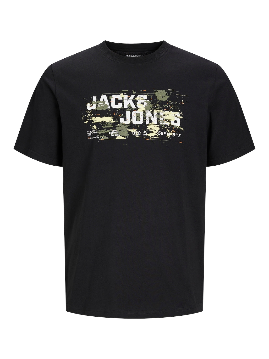 Jcooutdoor Logo Tee Ss Crew Neck Sn Black Jack & Jones 12262560Black