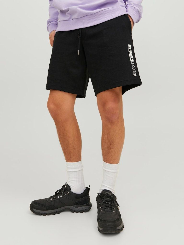Jpstneo Sweat Shorts Black - dvjeans