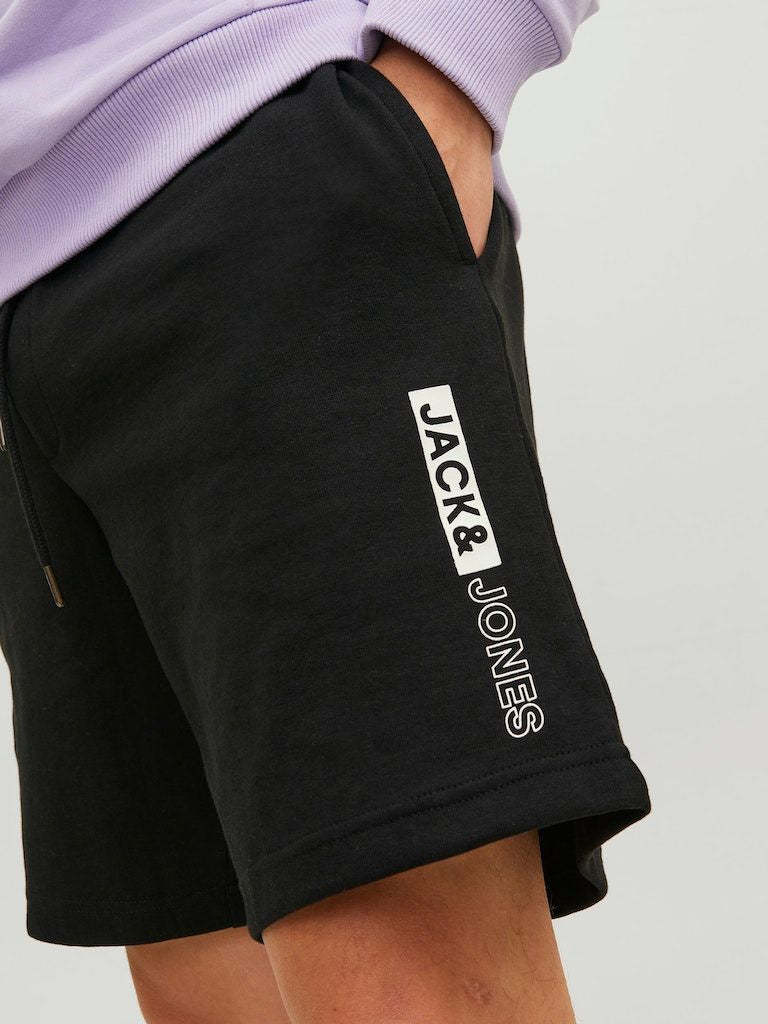 Jpstneo Sweat Shorts Black - dvjeans