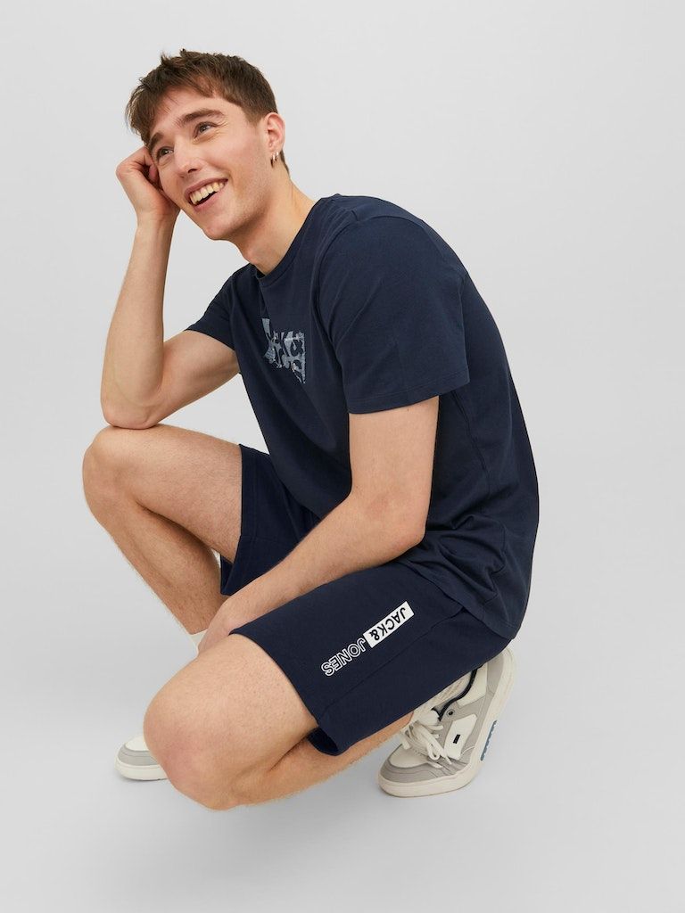 Jpstneo Sweat Shorts Navy Blazer - dvjeans
