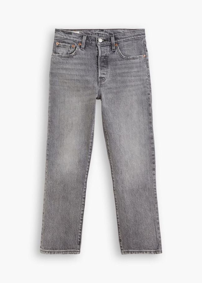 501® Crop Z0623   Gray Worn In - dvjeans