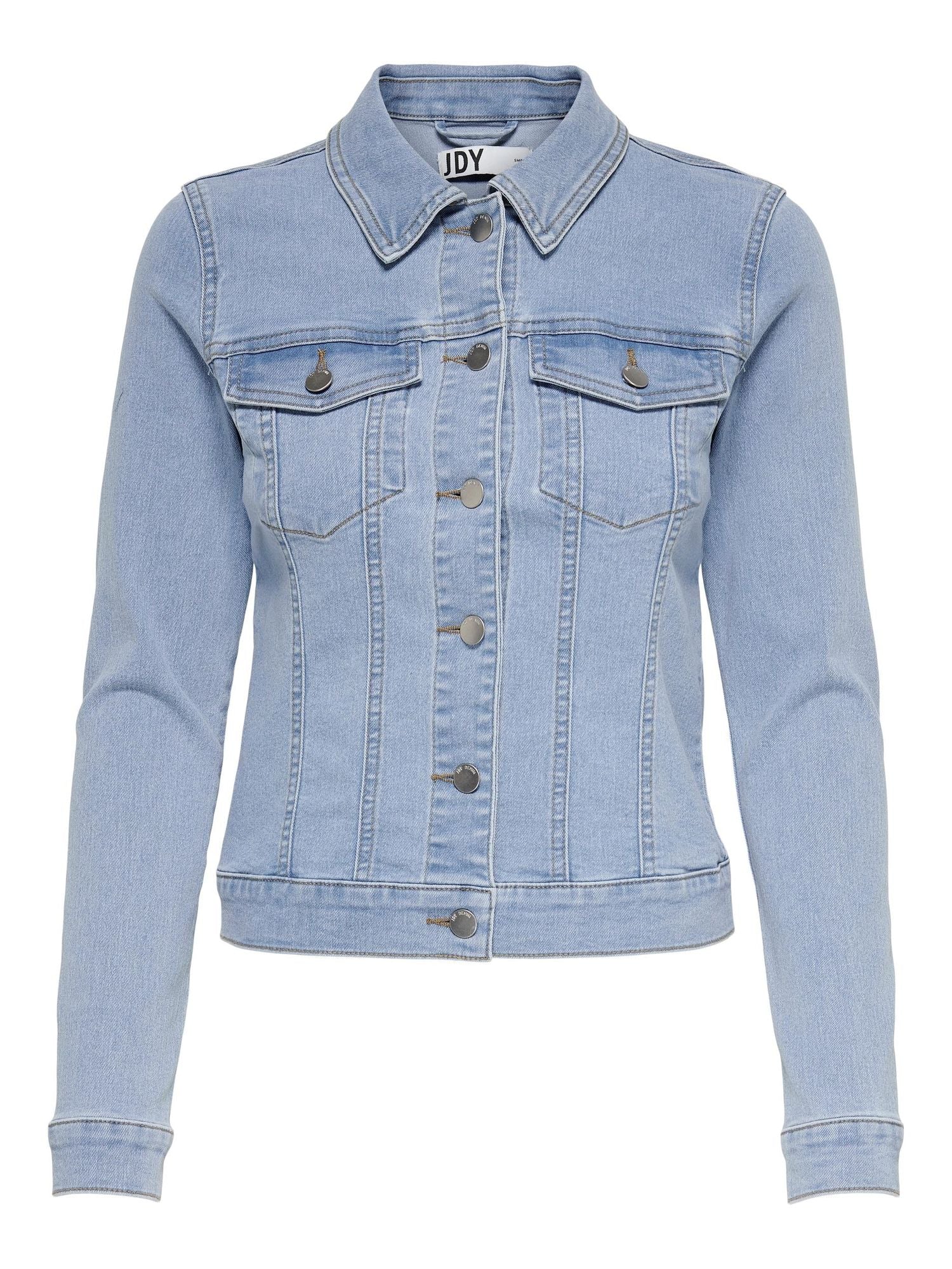 Jdyremi Short Ls Jacket Blk Dnm Light Blue Denim - dvjeans
