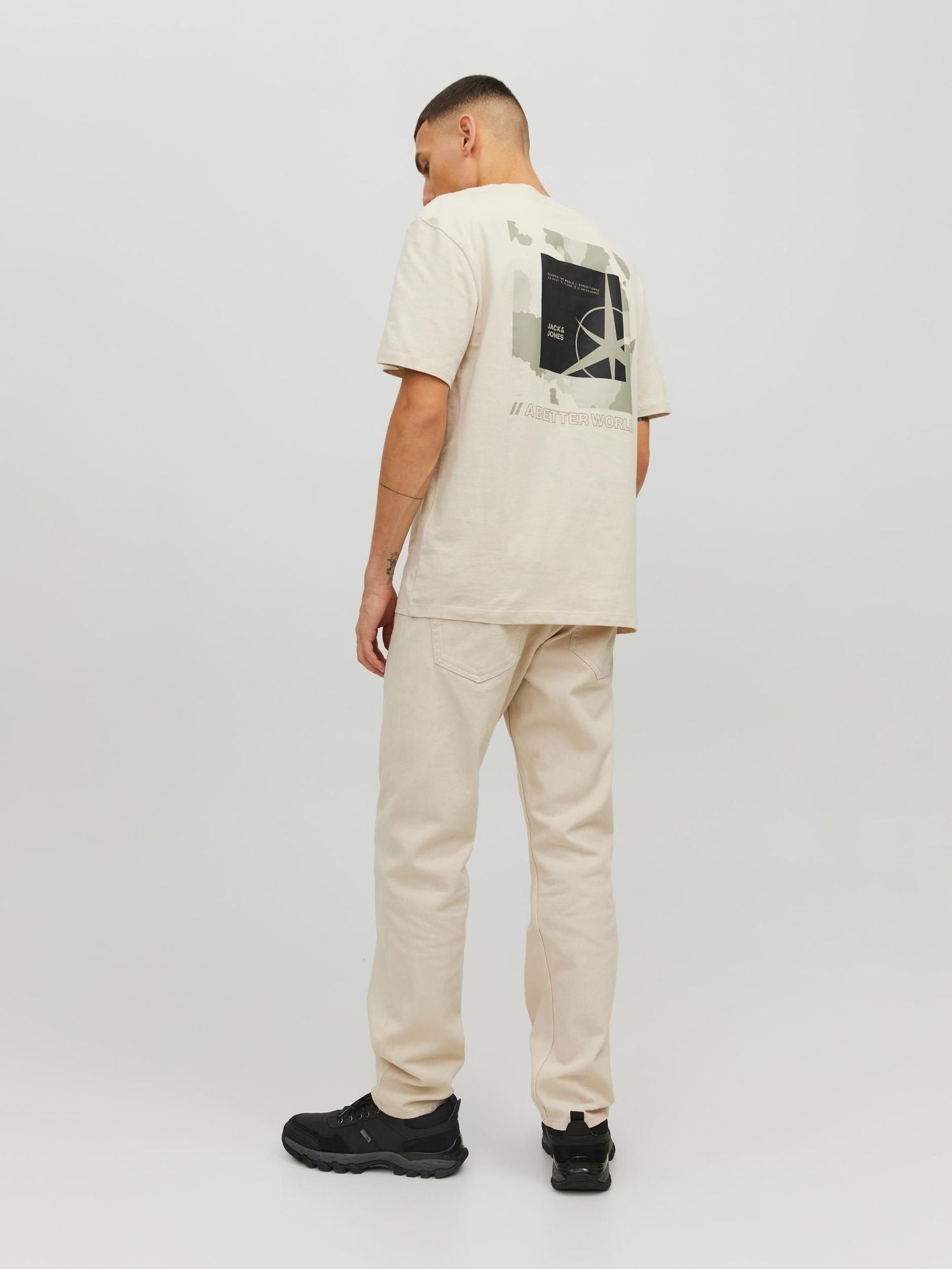 Jcofilo Tee Ss Crew Neck Sn Moonbeam - dvjeans