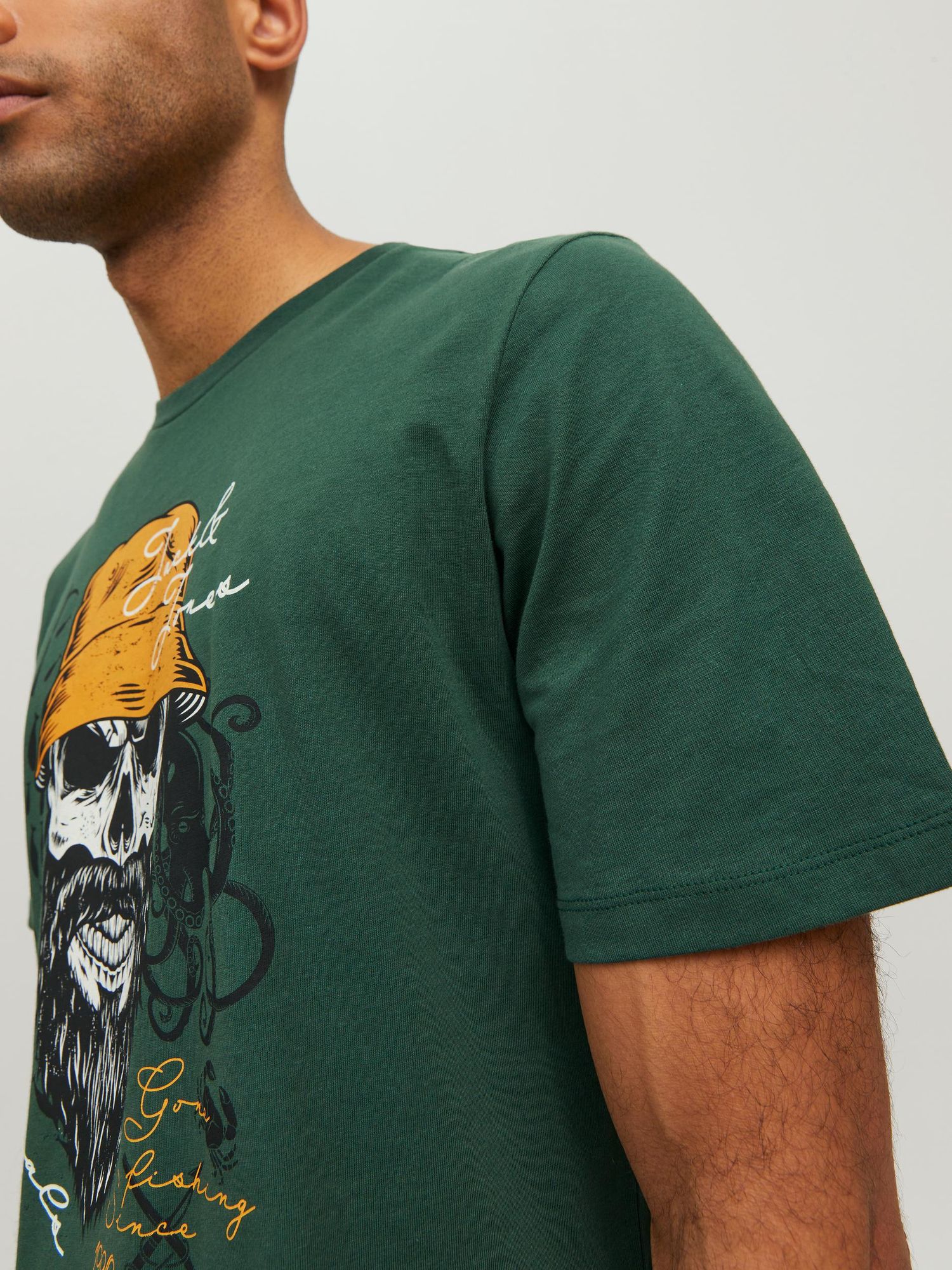 Jorroxbury Tee Ss Crew Neck Sn Trekking Green - dvjeans