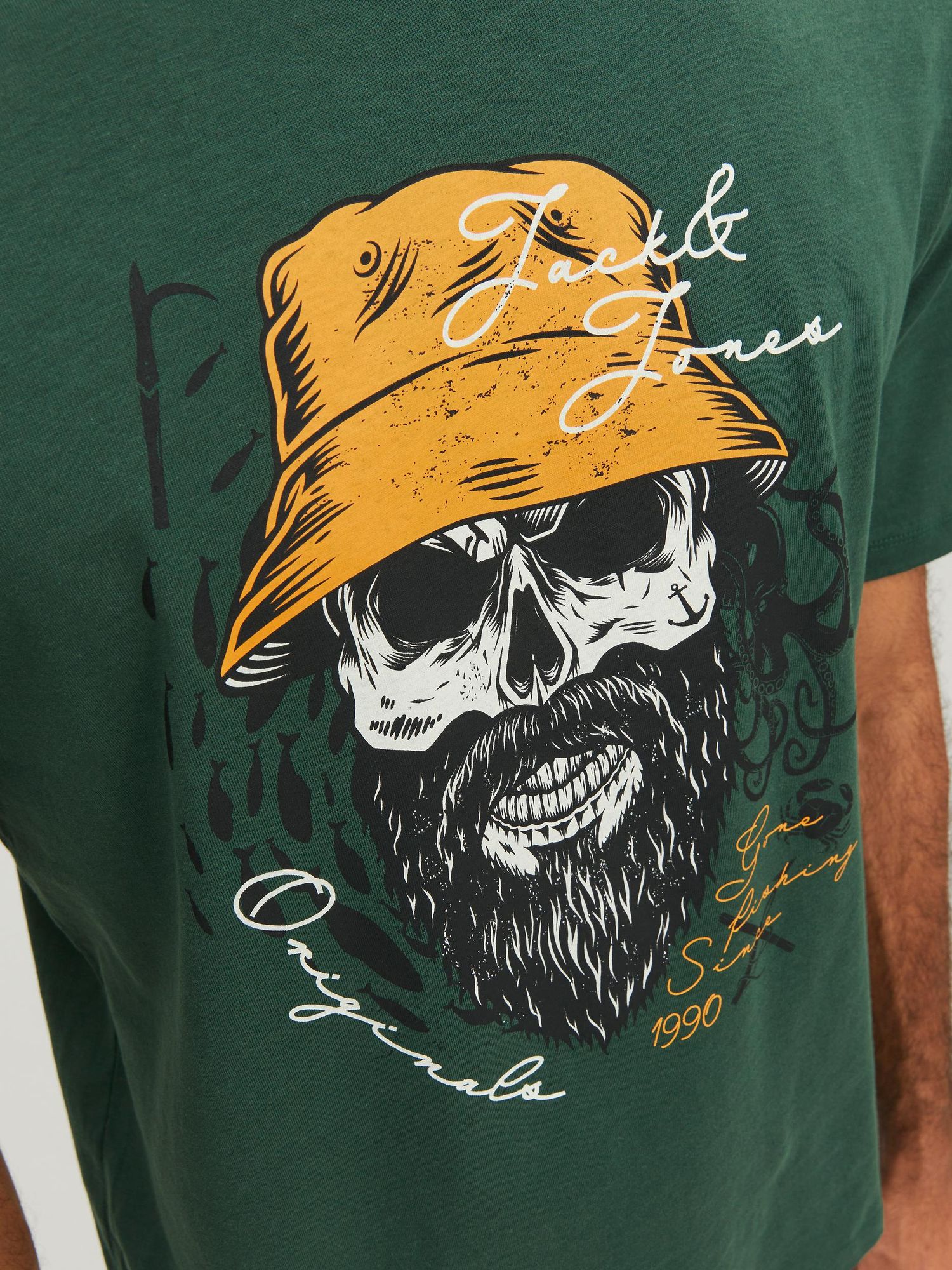 Jorroxbury Tee Ss Crew Neck Sn Trekking Green - dvjeans