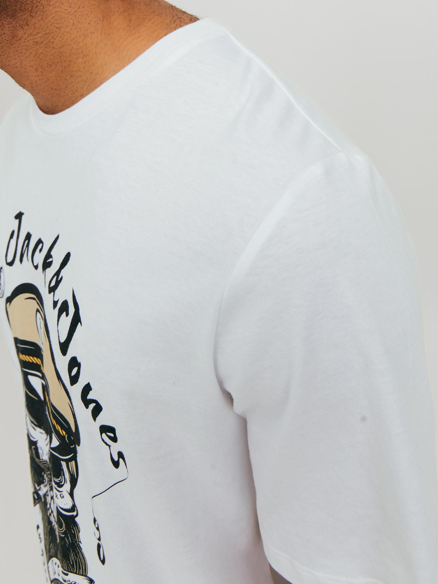 Jorroxbury Tee Ss Crew Neck Sn Bright White - dvjeans