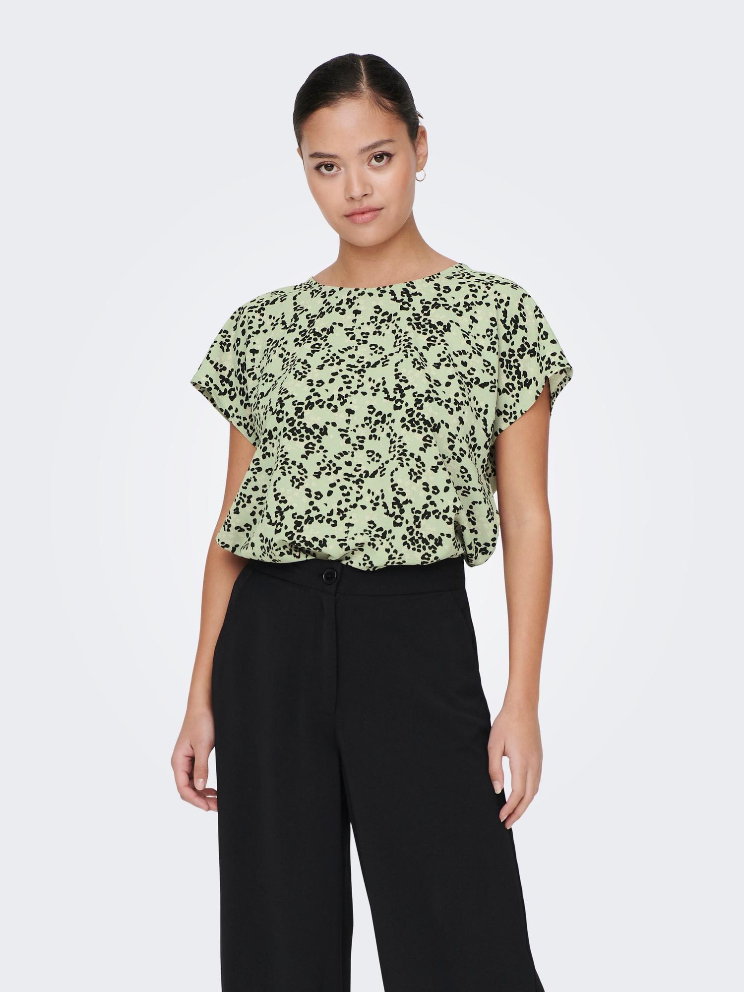 Jdypiper S/S Top Wvn Noos Chinois Green - dvjeans