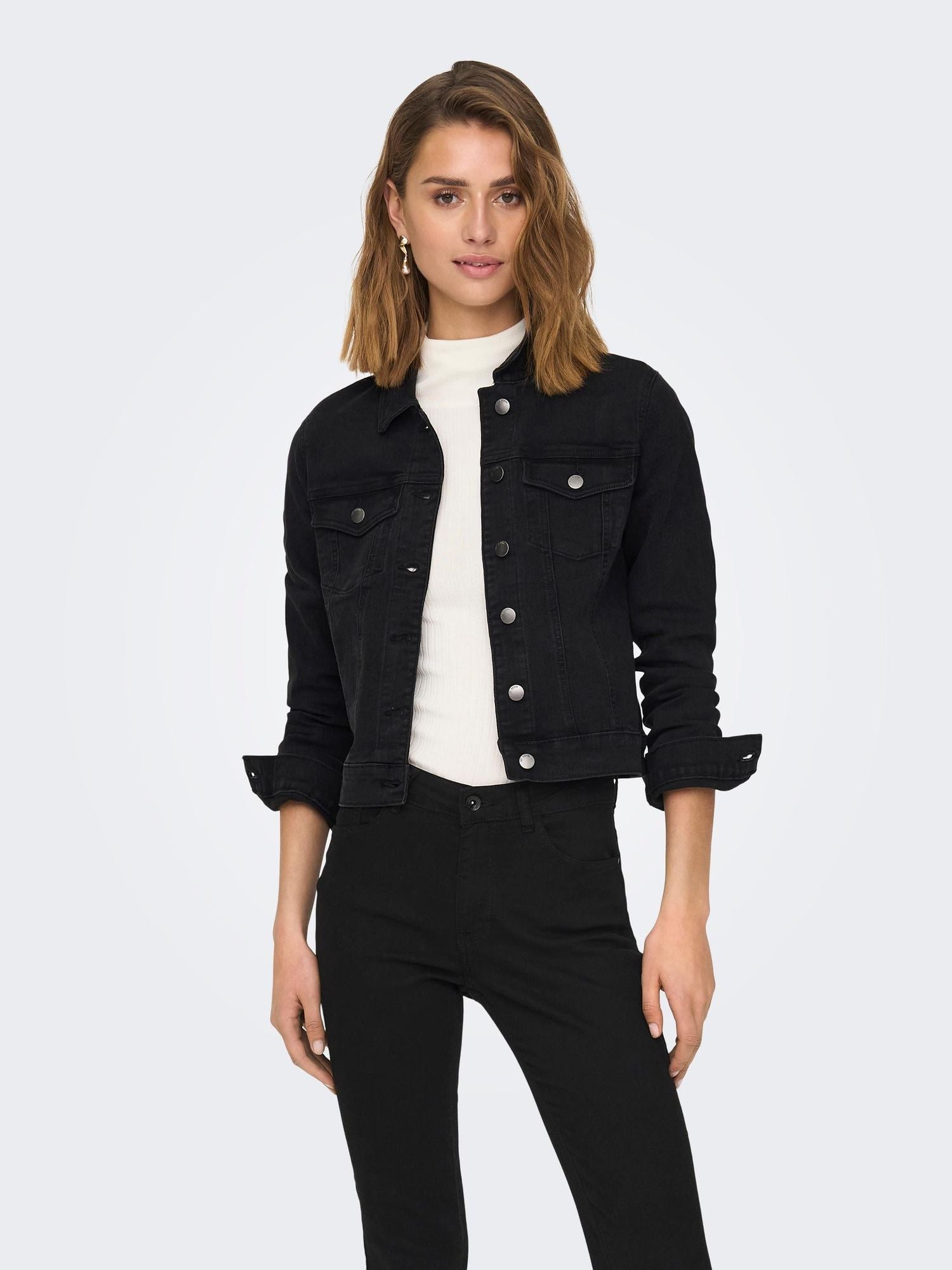 Jdyremi Short Ls Jacket Blk DnmBlack - dvjeans