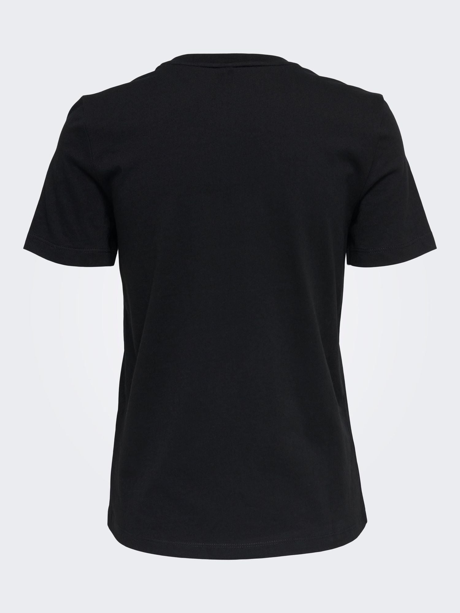 Onlalice Reg S/S Heart Top Box Jrs Black - dvjeans