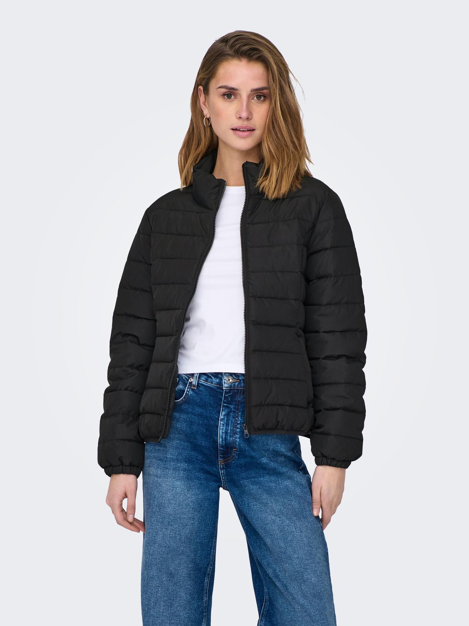 Onlclaire Quilted Jacket Cs OtwBlack - dvjeans