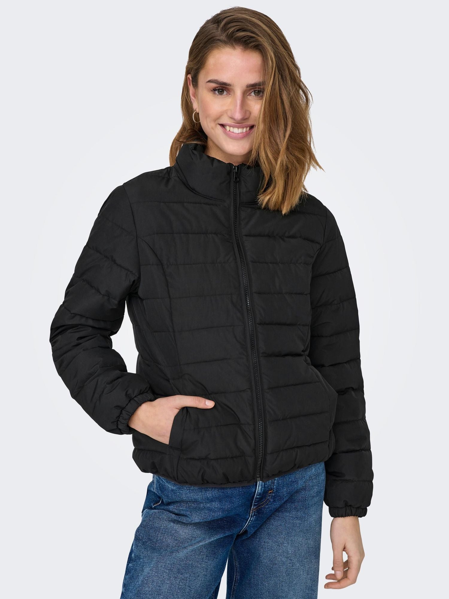 Onlclaire Quilted Jacket Cs OtwBlack - dvjeans
