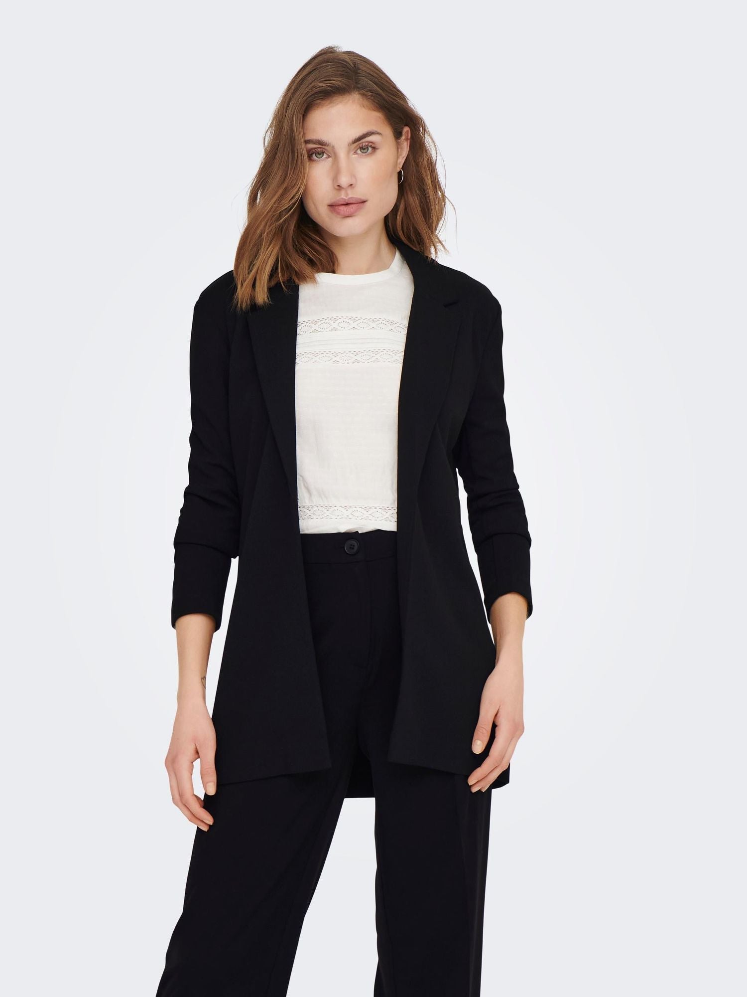 Onllacy-Evi L/S Loose Blazer Cc Tlr Black - dvjeans