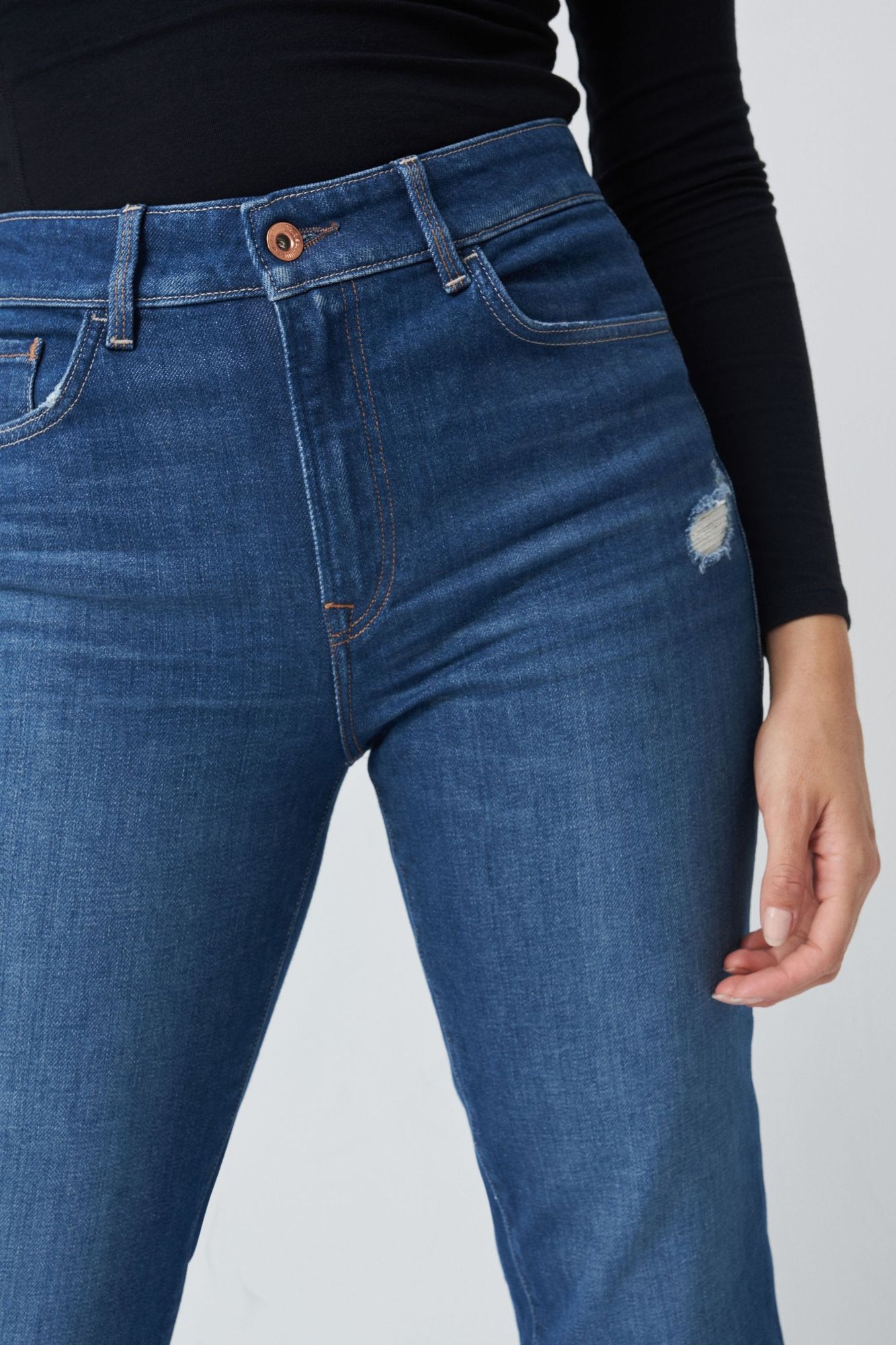 New Fit Cropped Denim Medio Blue 8503 - dvjeans