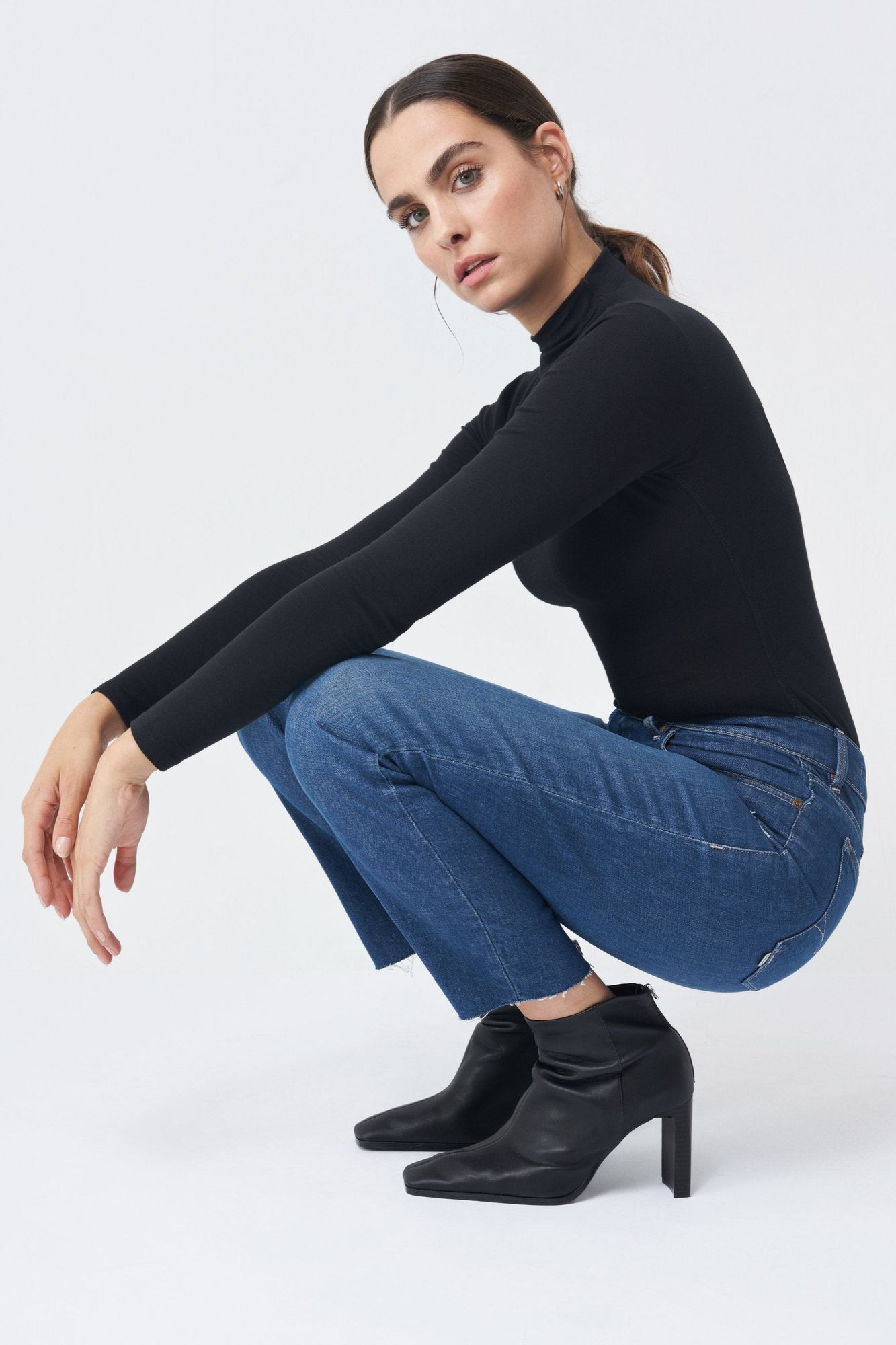 New Fit Cropped Denim Medio Blue 8503 - dvjeans