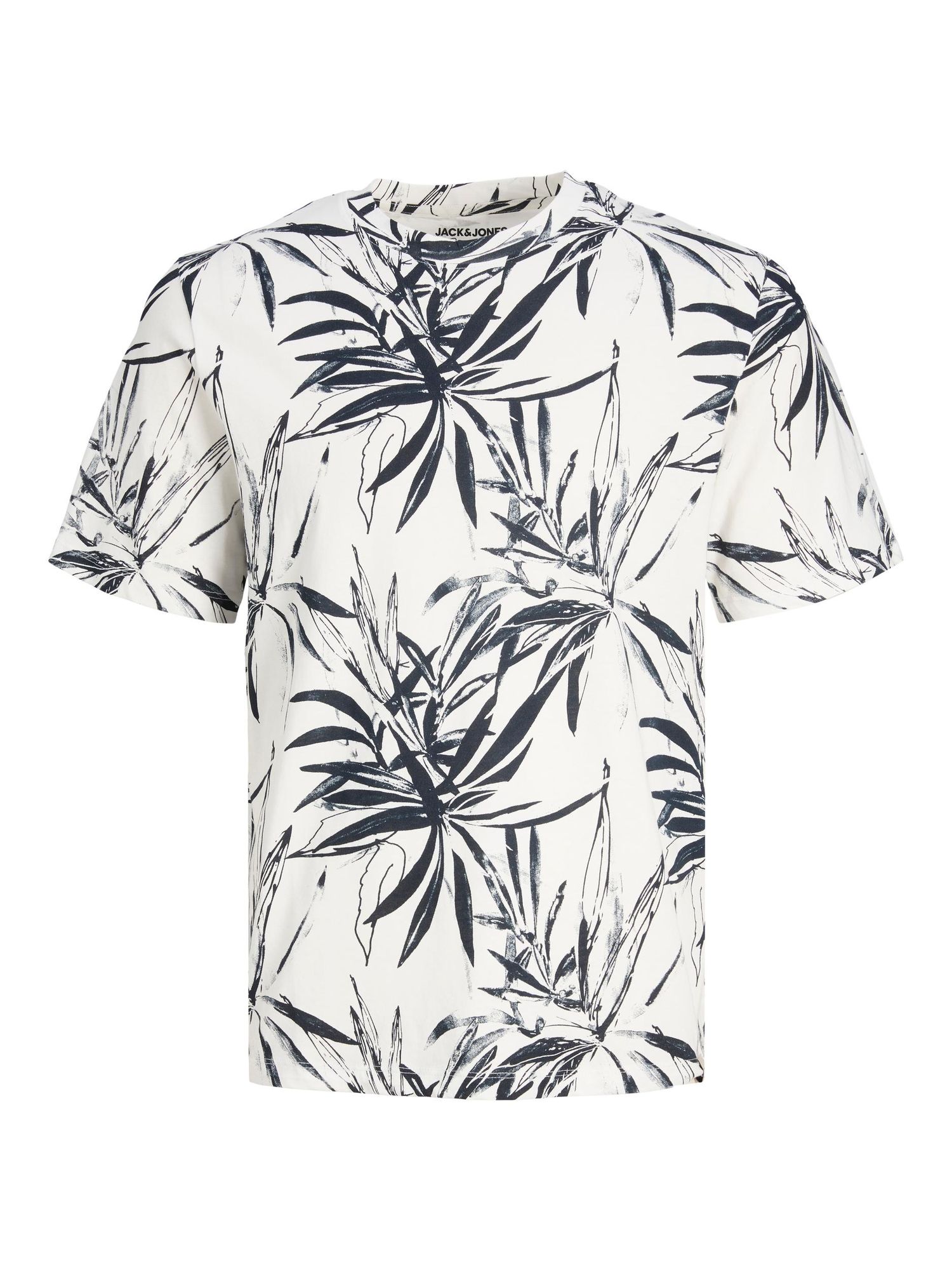 Jorcrayon Aop Tee Ss Crew Neck  Cloud Dancer - dvjeans