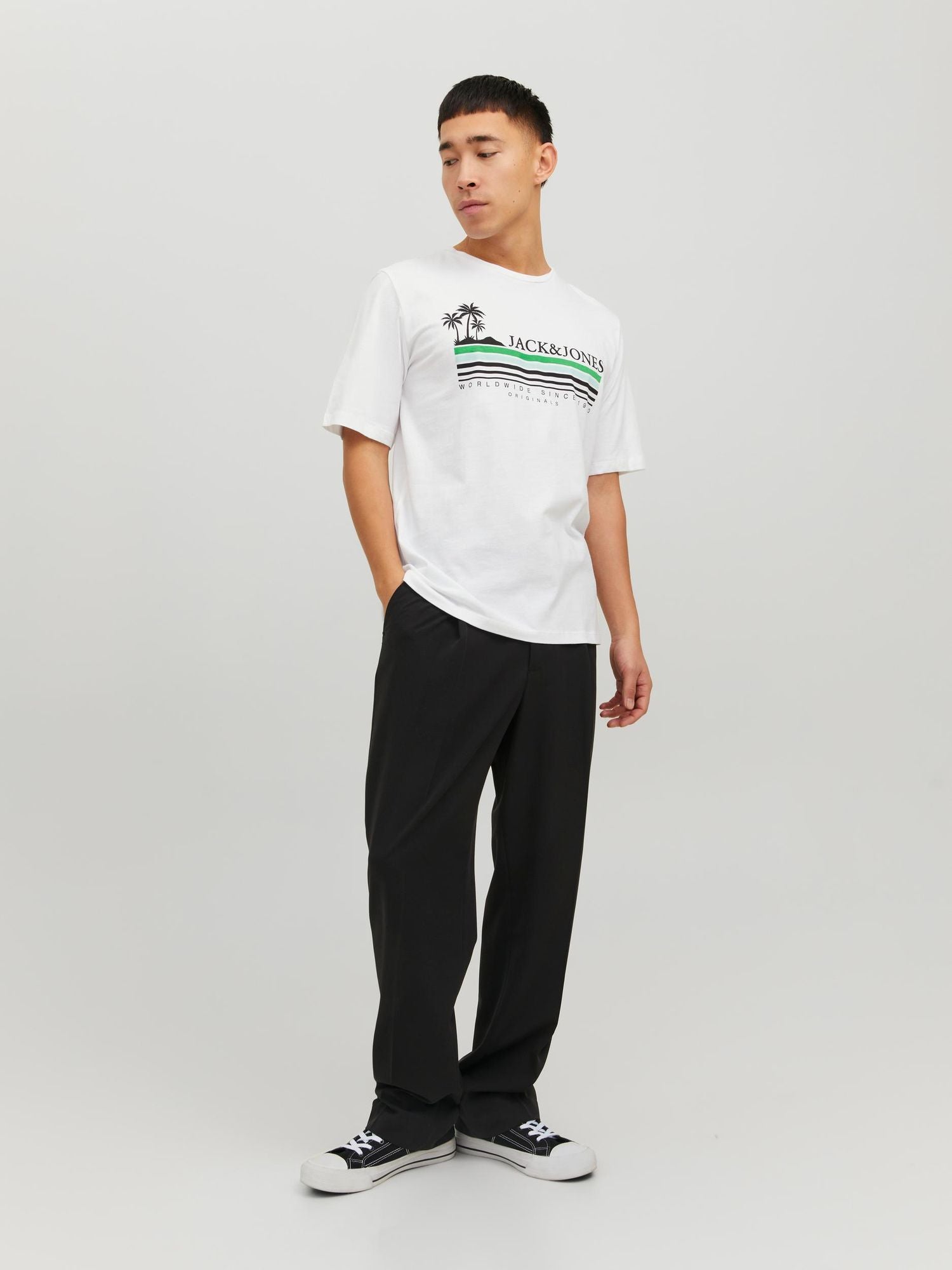 Jorcody Summer Tee Ss Crew Neck Bright White - dvjeans