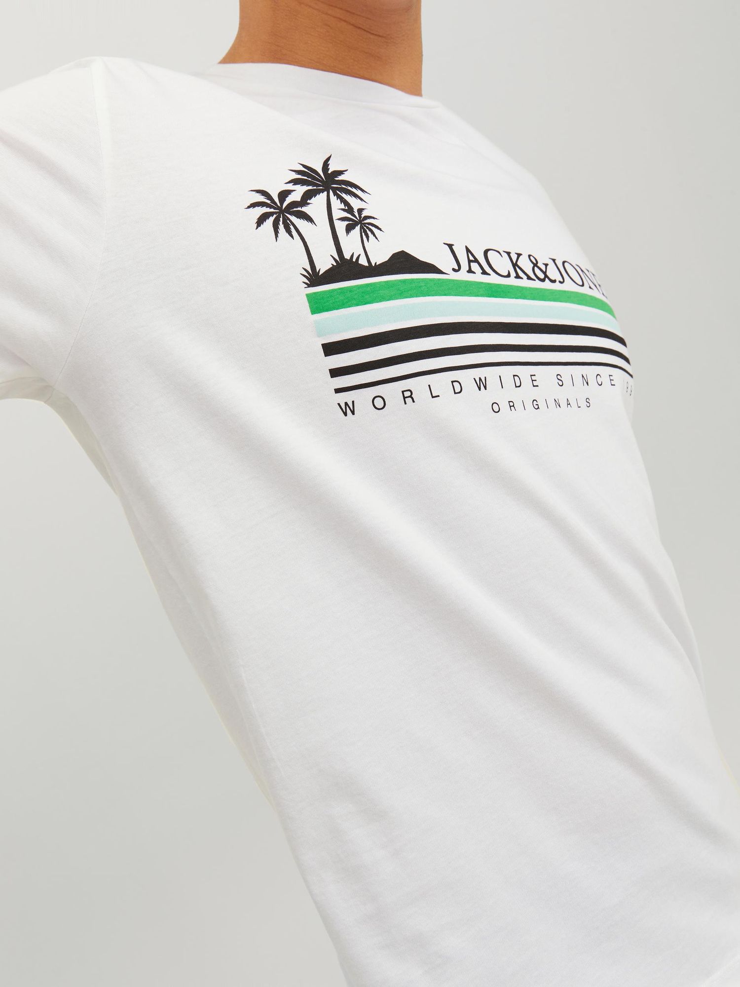 Jorcody Summer Tee Ss Crew Neck Bright White - dvjeans