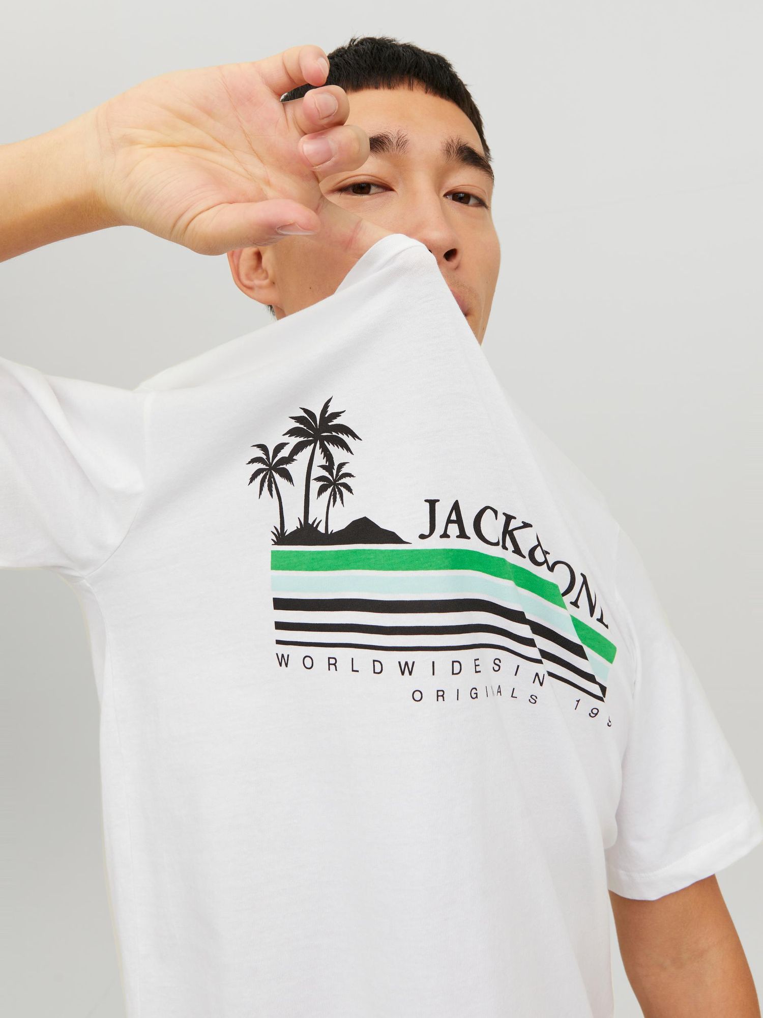 Jorcody Summer Tee Ss Crew Neck Bright White - dvjeans