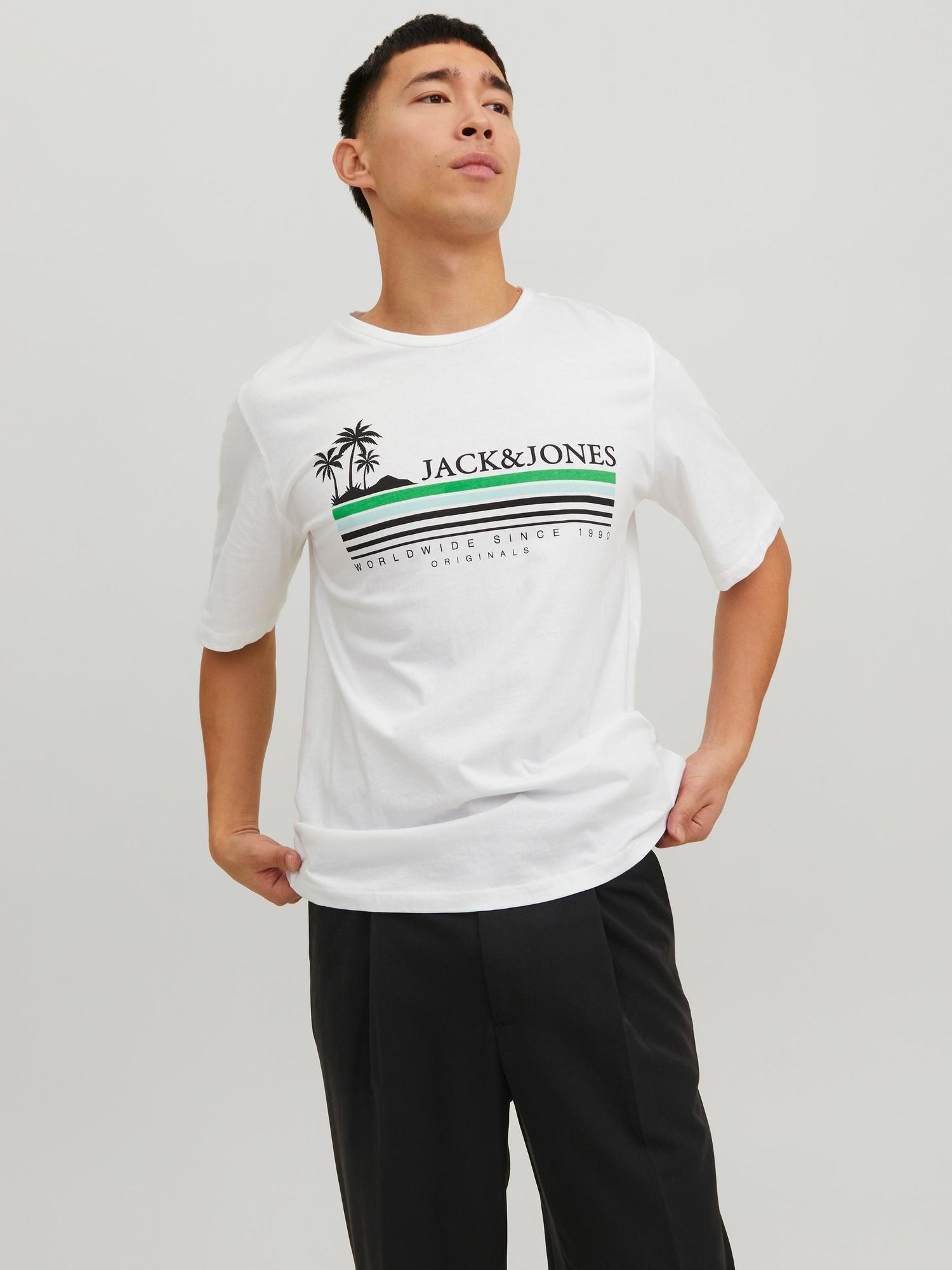 Jorcody Summer Tee Ss Crew Neck Bright White - dvjeans